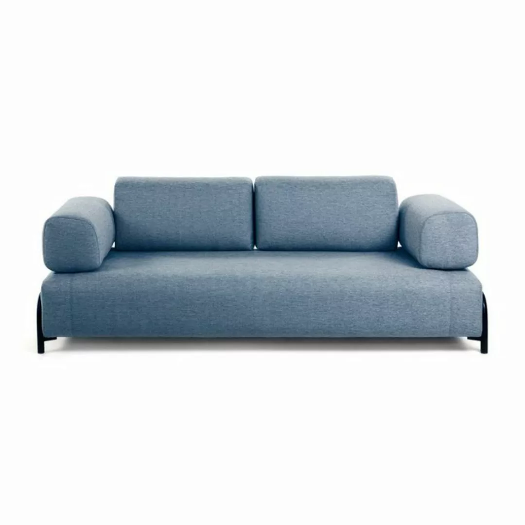 Natur24 Sofa Armlehne Compo 31 x 32 x 84 cm Blau Wohnaccessoire günstig online kaufen