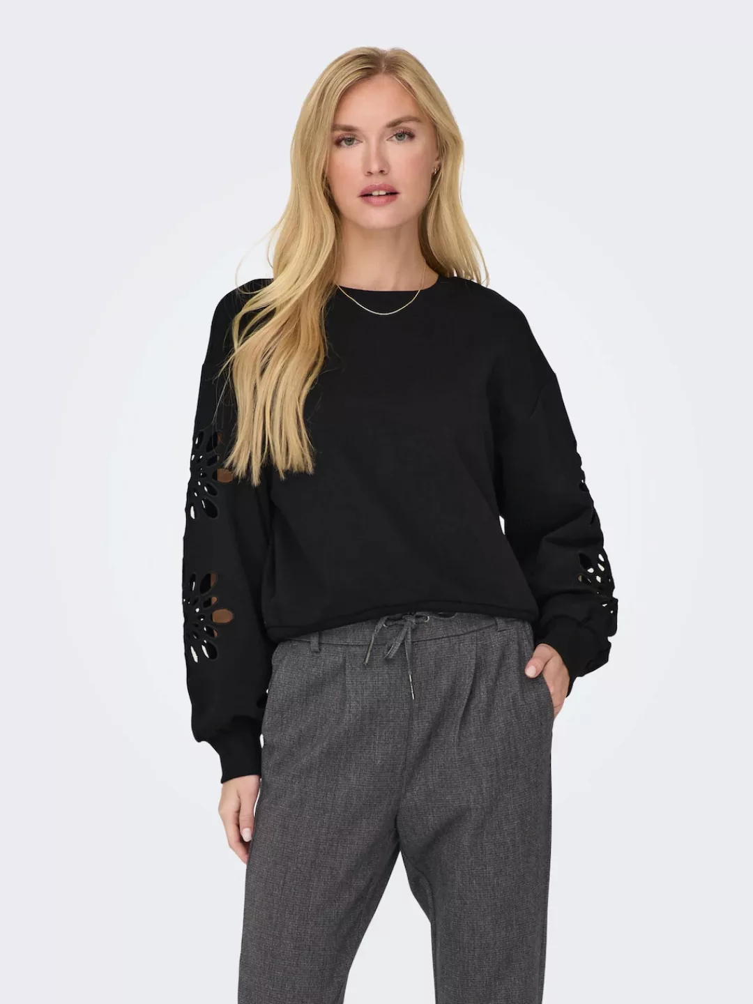 ONLY Sweater "ONLWINNIE L/S O-NECK SWT" günstig online kaufen