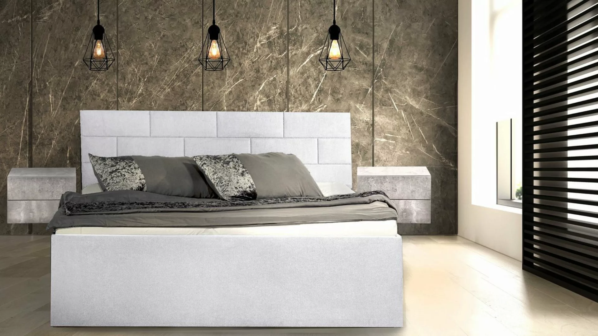 Halmon Schlafkomfort Betten Polsterbett Mars günstig online kaufen