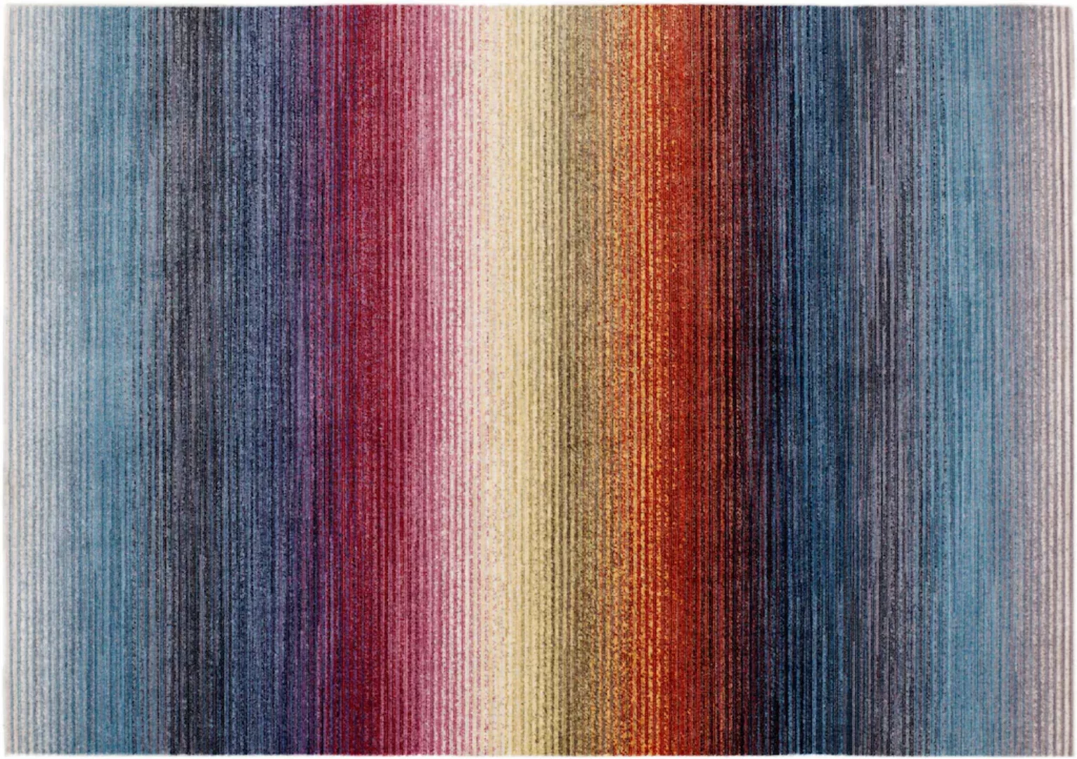 OCI DIE TEPPICHMARKE Teppich »Rainbow Stripe«, rechteckig, 5 mm Höhe, Beson günstig online kaufen