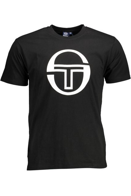 Sergio Tacchini T-Shirt Elegantes Schwarzes Herren T-Shirt mit Logo und günstig online kaufen