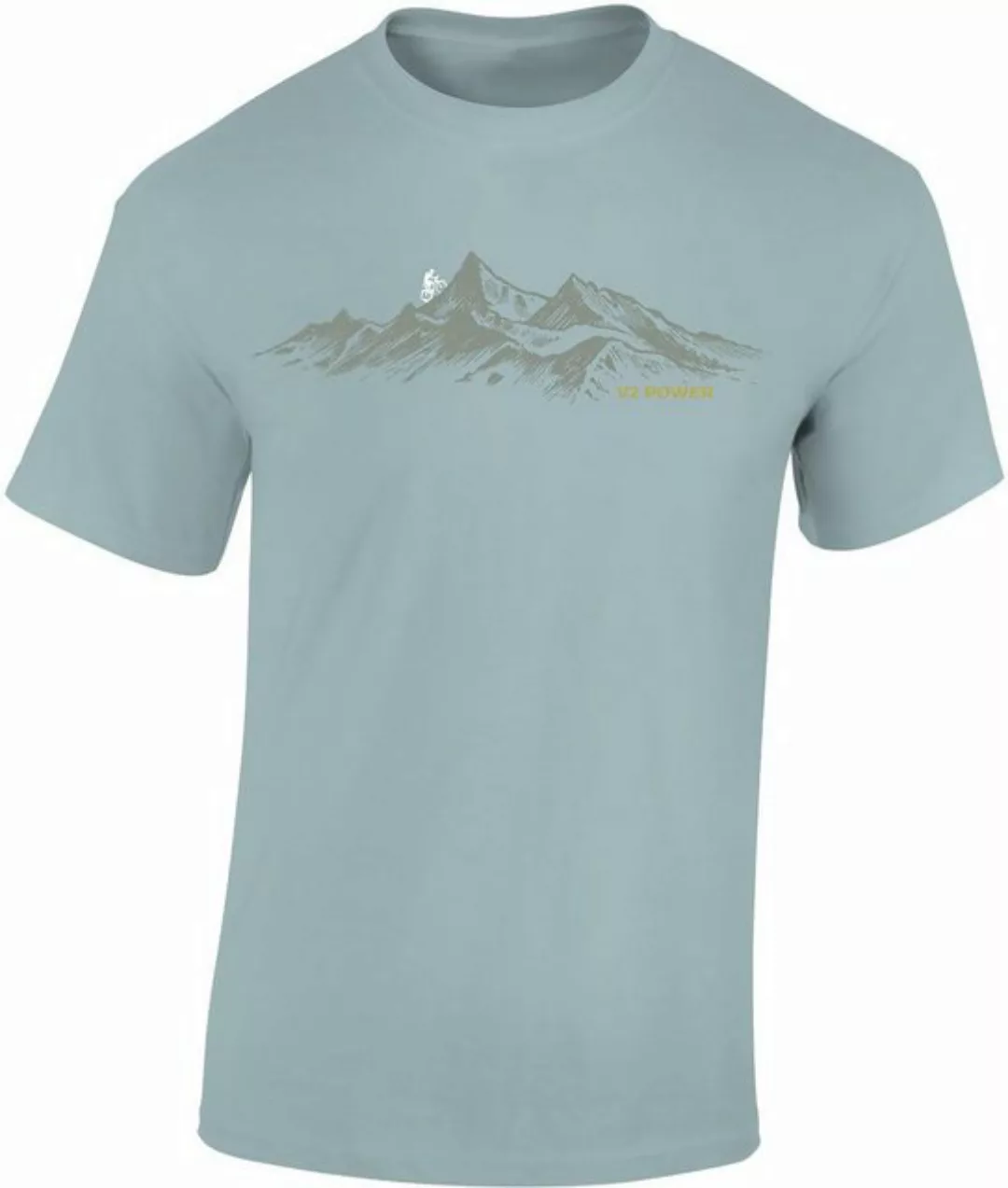 Baddery Print-Shirt Fahrrad T-Shirt: "V2 Power" - Mountainbike Shirt, hochw günstig online kaufen