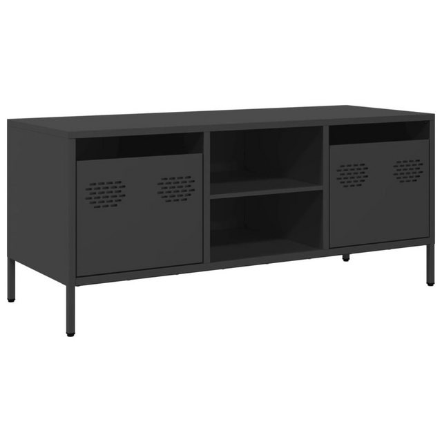 vidaXL TV-Schrank TV-Schrank Schwarz 101,5x39x43,5 cm Kaltgewalzter Stahl ( günstig online kaufen