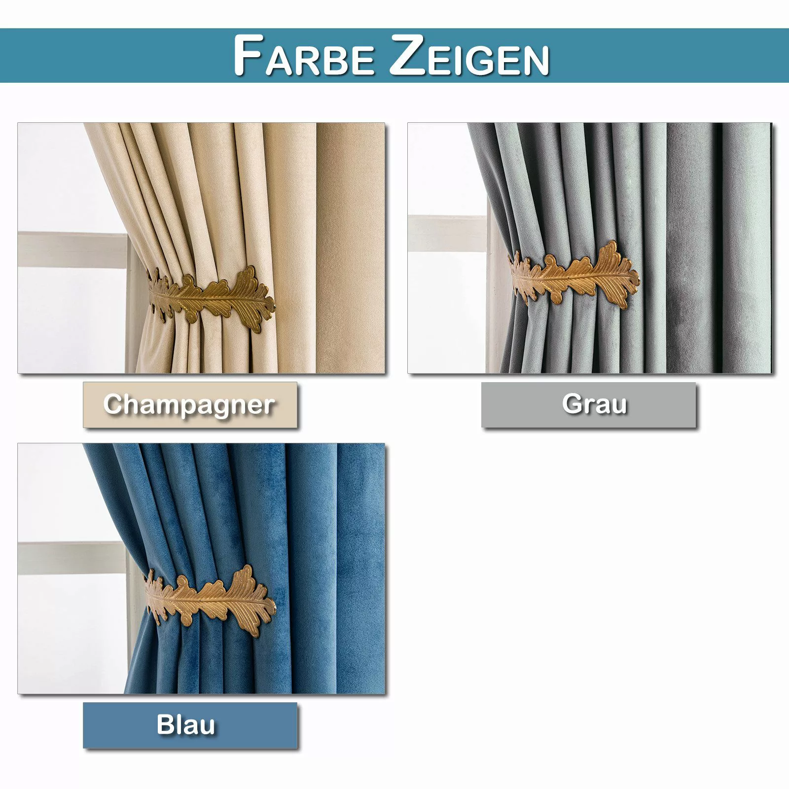 Jibenhome Gardine Vorhang mit Kräuselband Samt günstig online kaufen