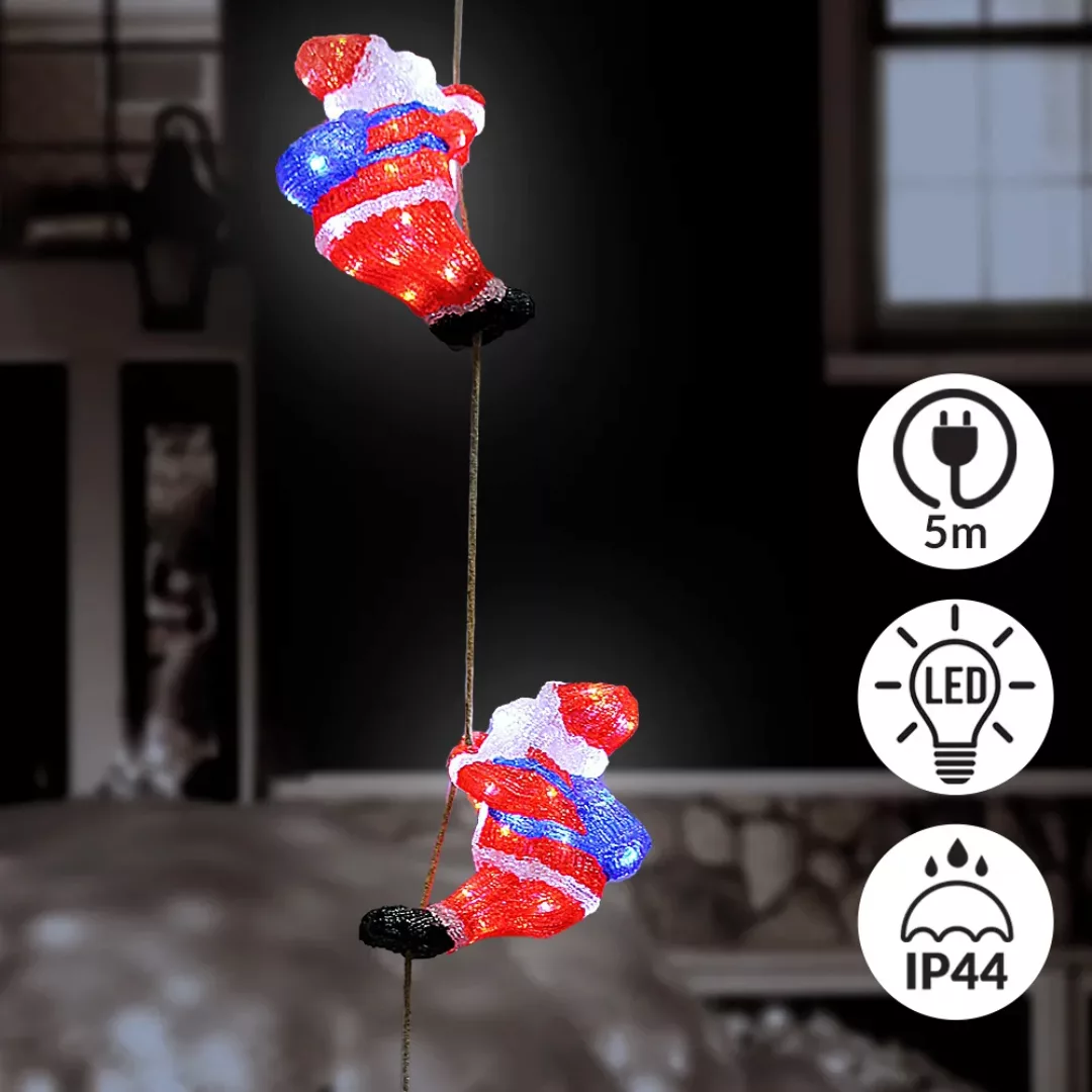 LED Acryl Figur Weihnachtsmann Trio günstig online kaufen