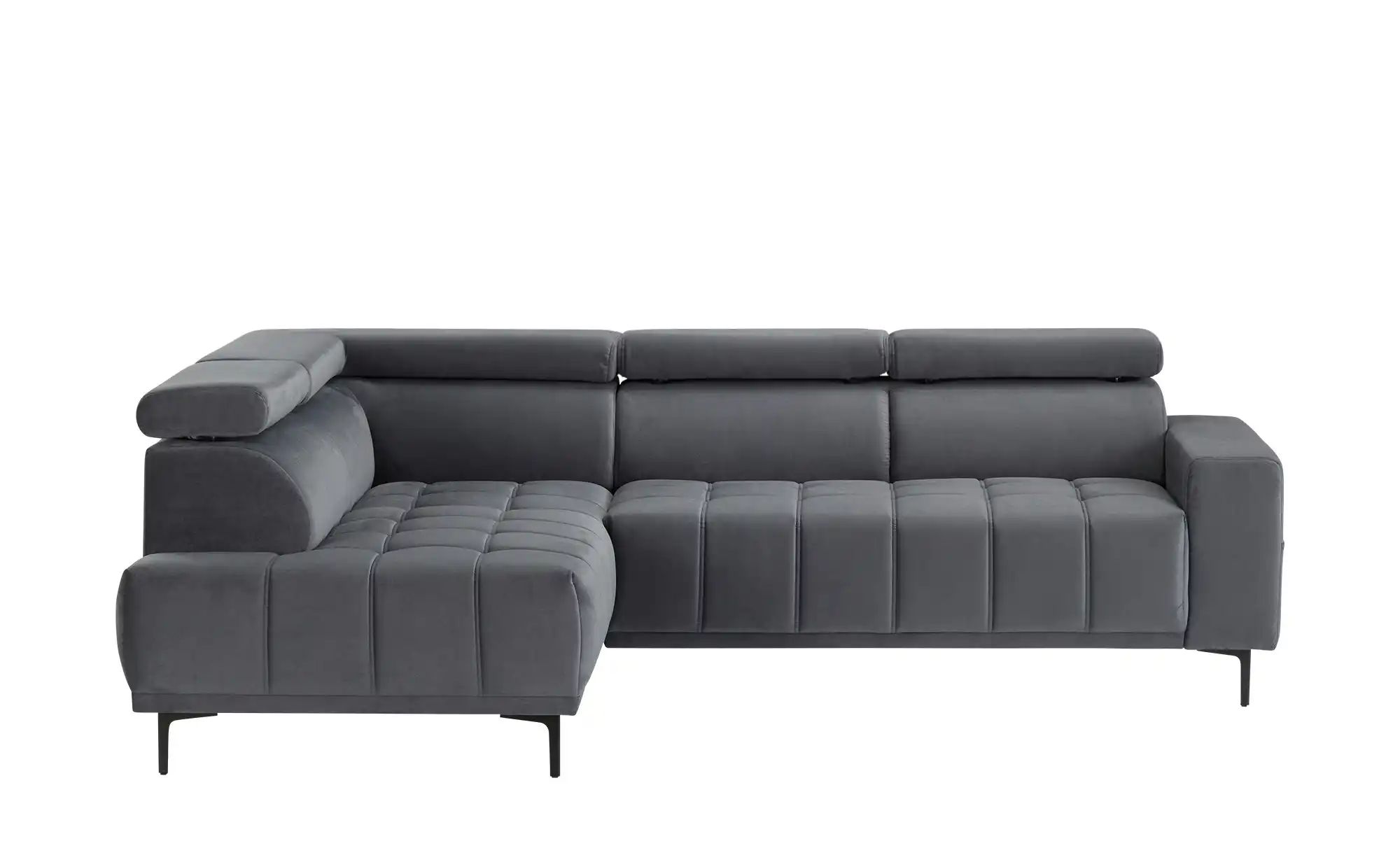 uno Ecksofa aus Mikrofaser Carrara ¦ grau ¦ Maße (cm): B: 266 H: 85 T: 189. günstig online kaufen