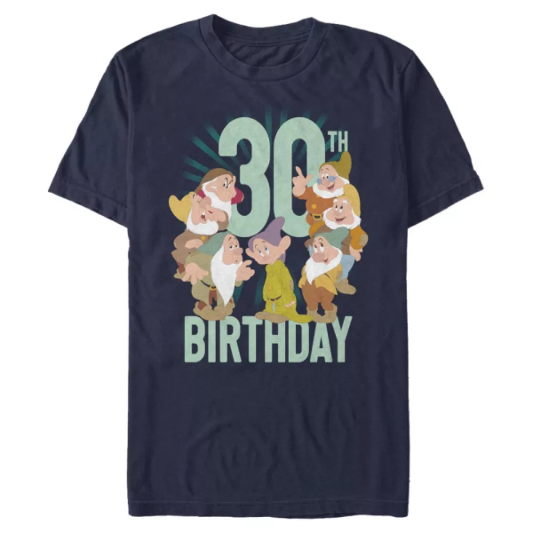 Disney - Schneewittchen - Gruppe Dwarves Thirty Bday - Männer T-Shirt günstig online kaufen