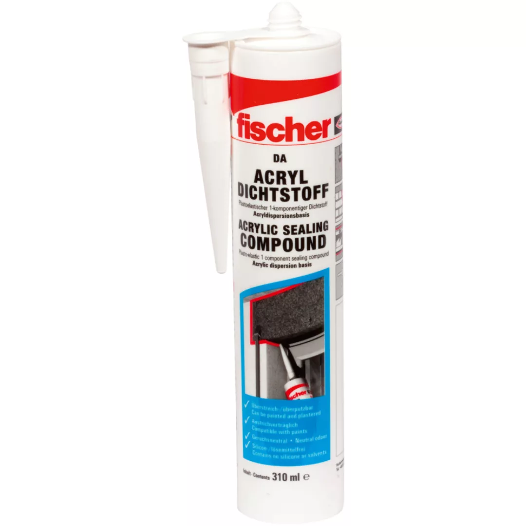 Fischer Deutschl. Acryldichtstoff weiss DA W - 53110 günstig online kaufen