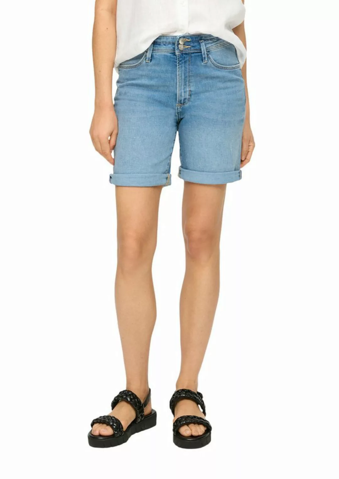 s.Oliver Jeansbermudas s.Oliver Bermuda Jeans Betsy in Blue (1-tlg) Einschu günstig online kaufen