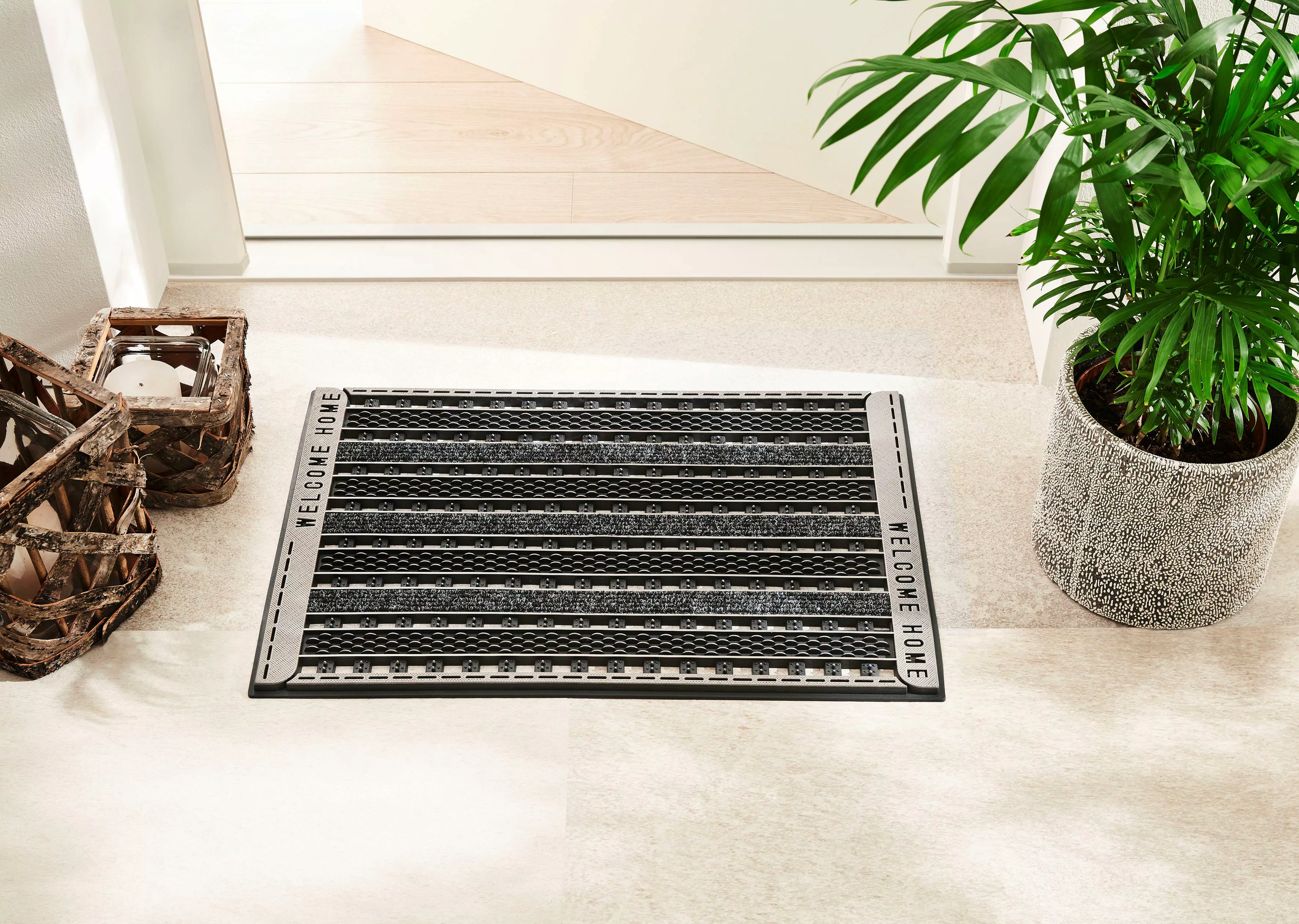 Home2Fashion Fußmatte »GC Clean Griddie«, rechteckig, Schmutzfangmatte, mit günstig online kaufen