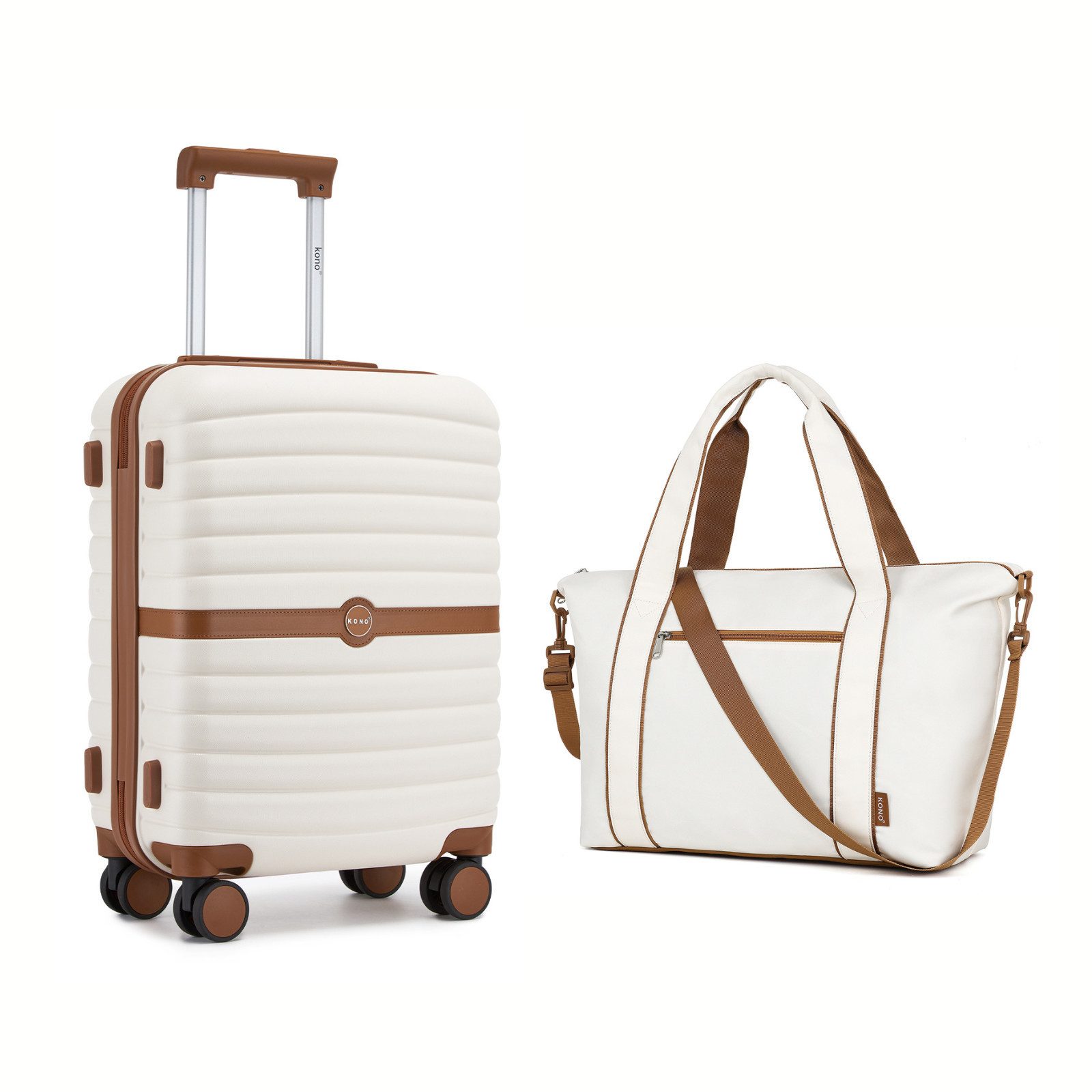 KONO Kofferset Hartschalenkoffer (55/66,5/76,5 cm Hoch)+Kabinentasche günstig online kaufen
