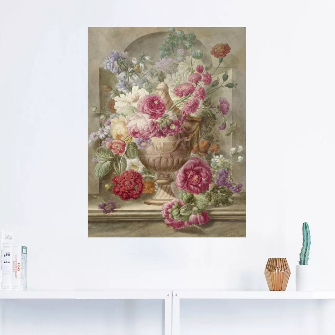 Artland Wandbild "Vase mit Blumen.", Arrangements, (1 St.), als Leinwandbil günstig online kaufen