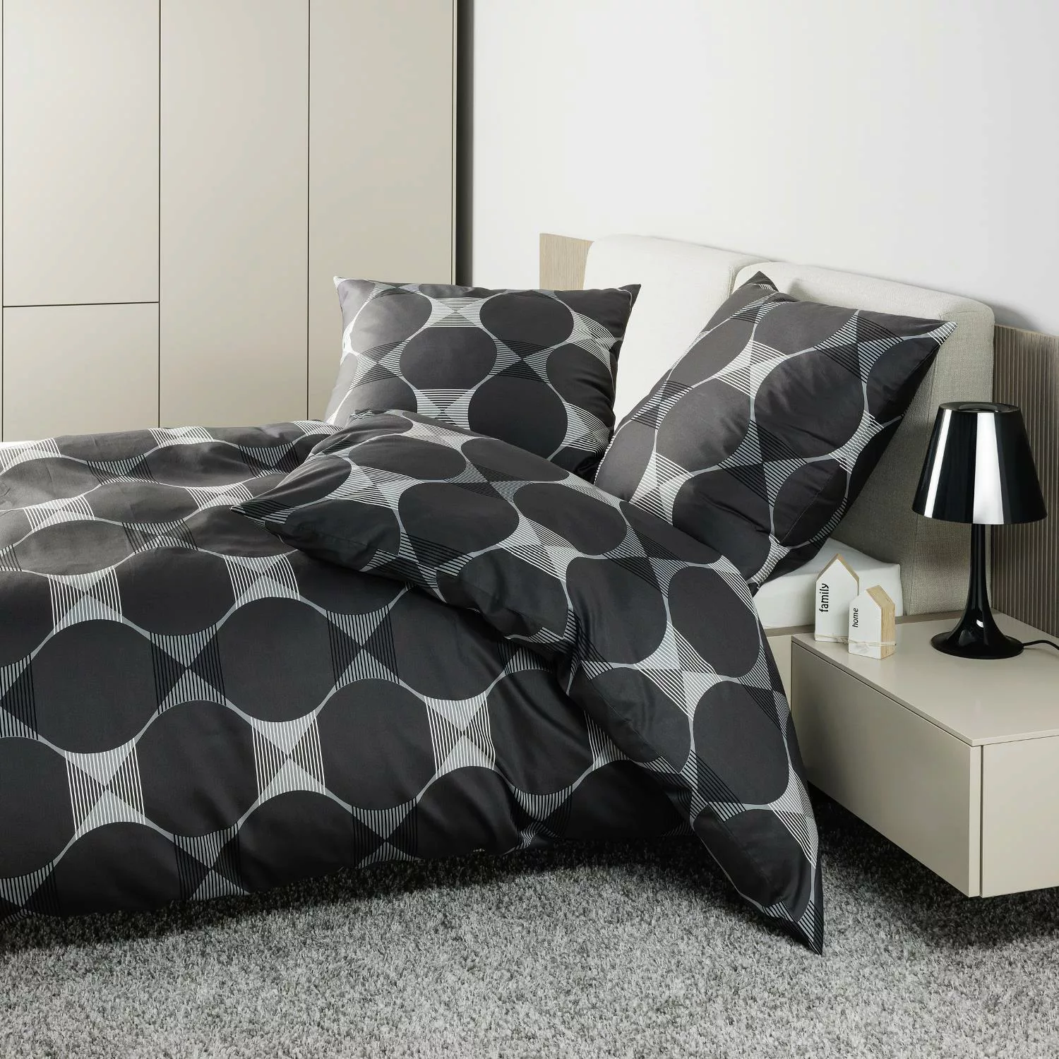 Janine Janine Mako-Satin Bettwäsche J. D. 87103 taupe Größe:  200x220 cm + günstig online kaufen
