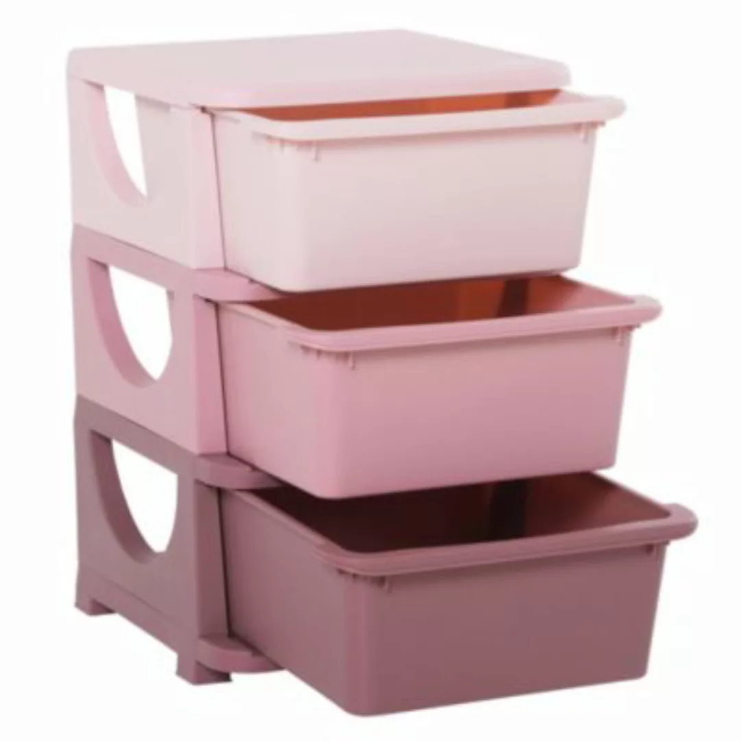 HOMCOM Aufbewahrungsboxen Spielzeug rosa  Kinder günstig online kaufen
