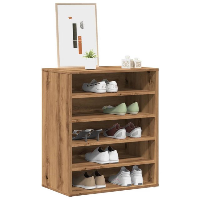 vidaXL Schuhschrank Schuhregal Artisan-Eiche 60x35x70 cm Holzwerkstoff günstig online kaufen