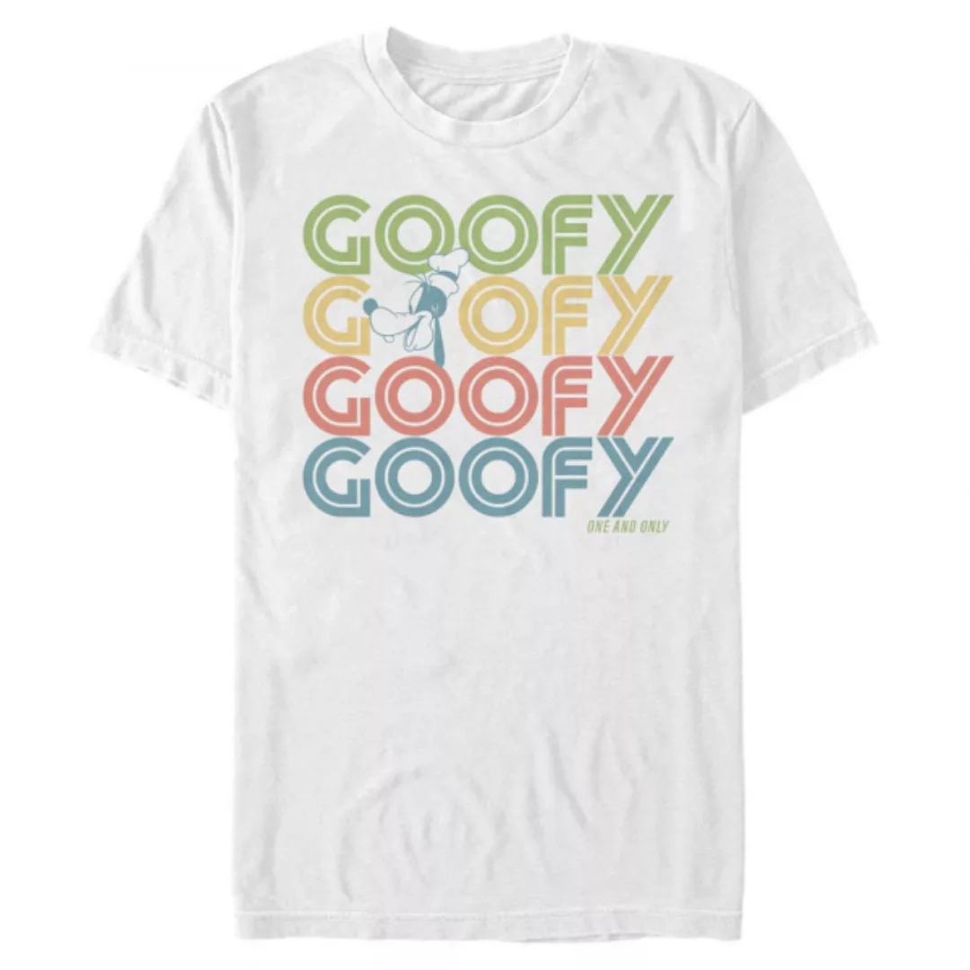 Disney - Micky Maus - Goofy Retro Stack - Männer T-Shirt günstig online kaufen