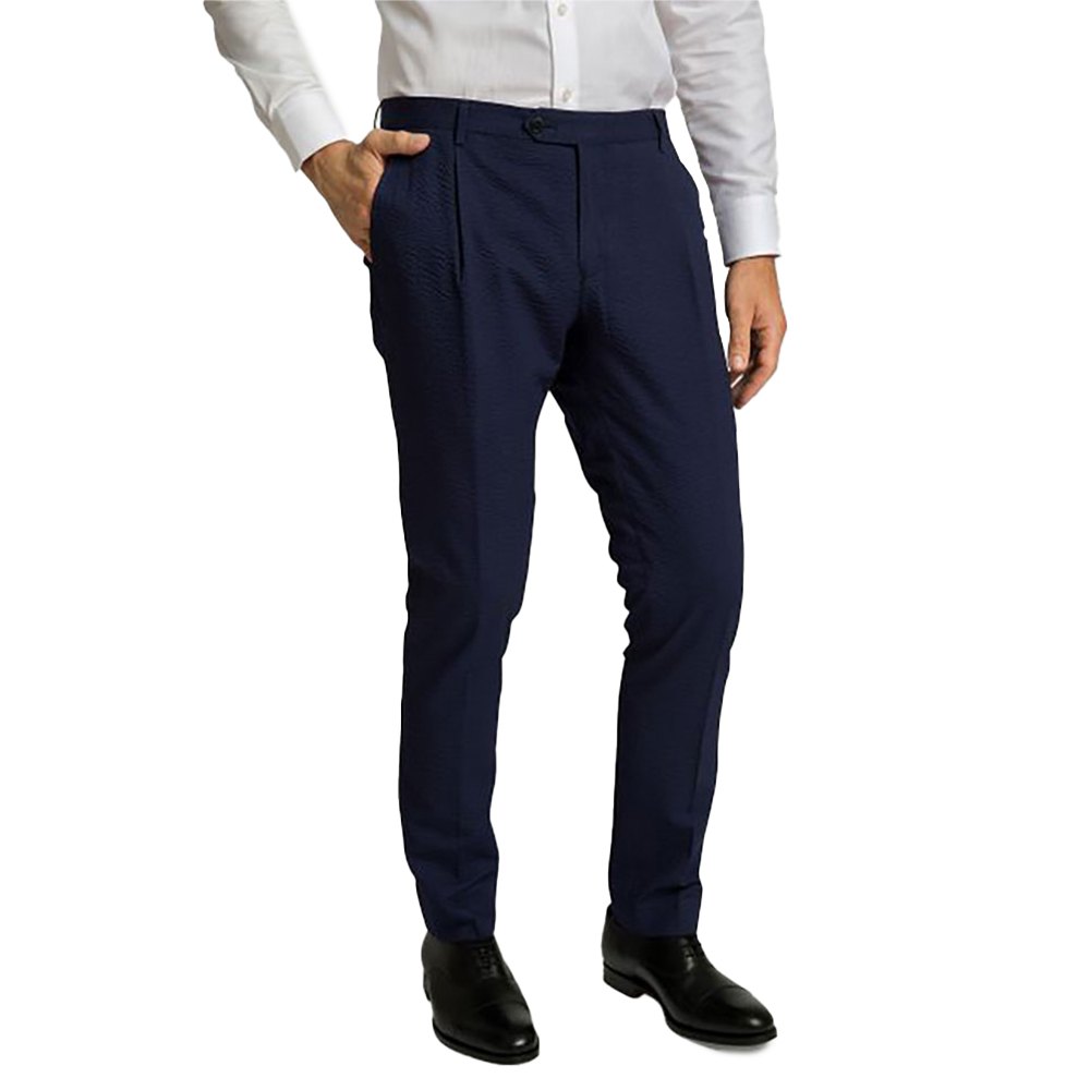 Hackett Seersucker Chino Hose 33 Navy günstig online kaufen