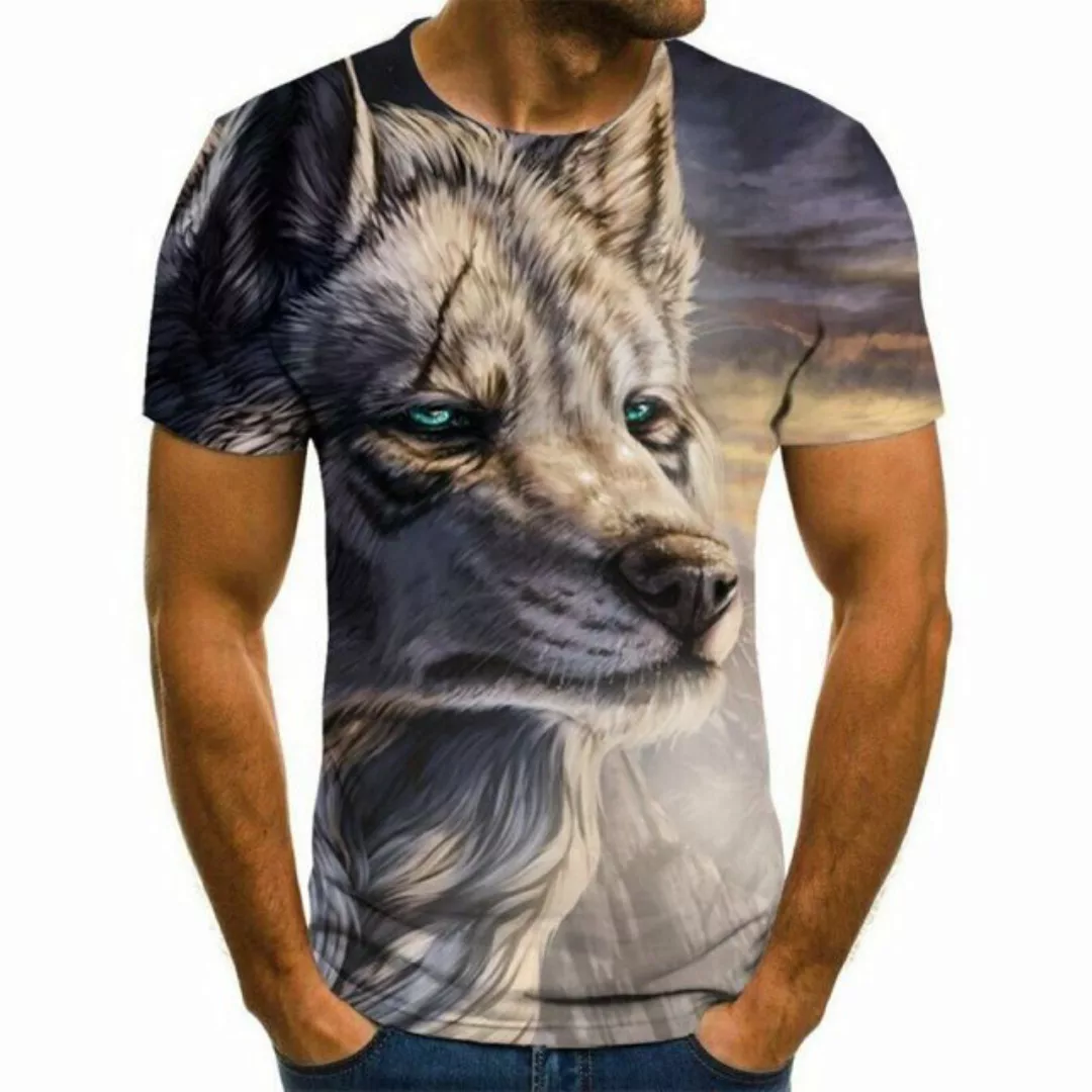 Tinisu T-Shirt 3D-Druck T-Shirt (Unisex / Rundhals) - Tierwelt & Natur: Wei günstig online kaufen