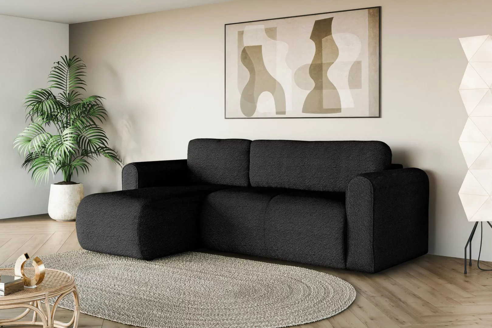 INOSIGN Ecksofa Ecksofa Zacharia wahlweise mit Bettfunktion, BxTxH 250x166x günstig online kaufen