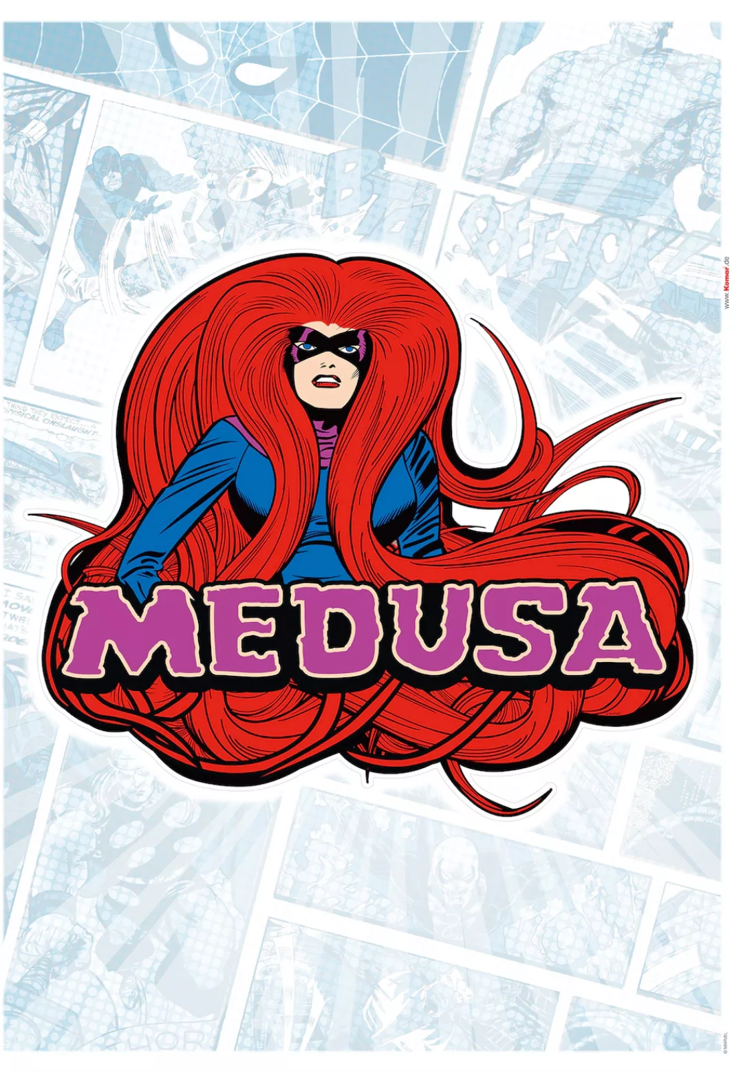 KOMAR Wandtattoo - Medusa Comic Classic  - Größe 50 x 70 cm mehrfarbig Gr. günstig online kaufen