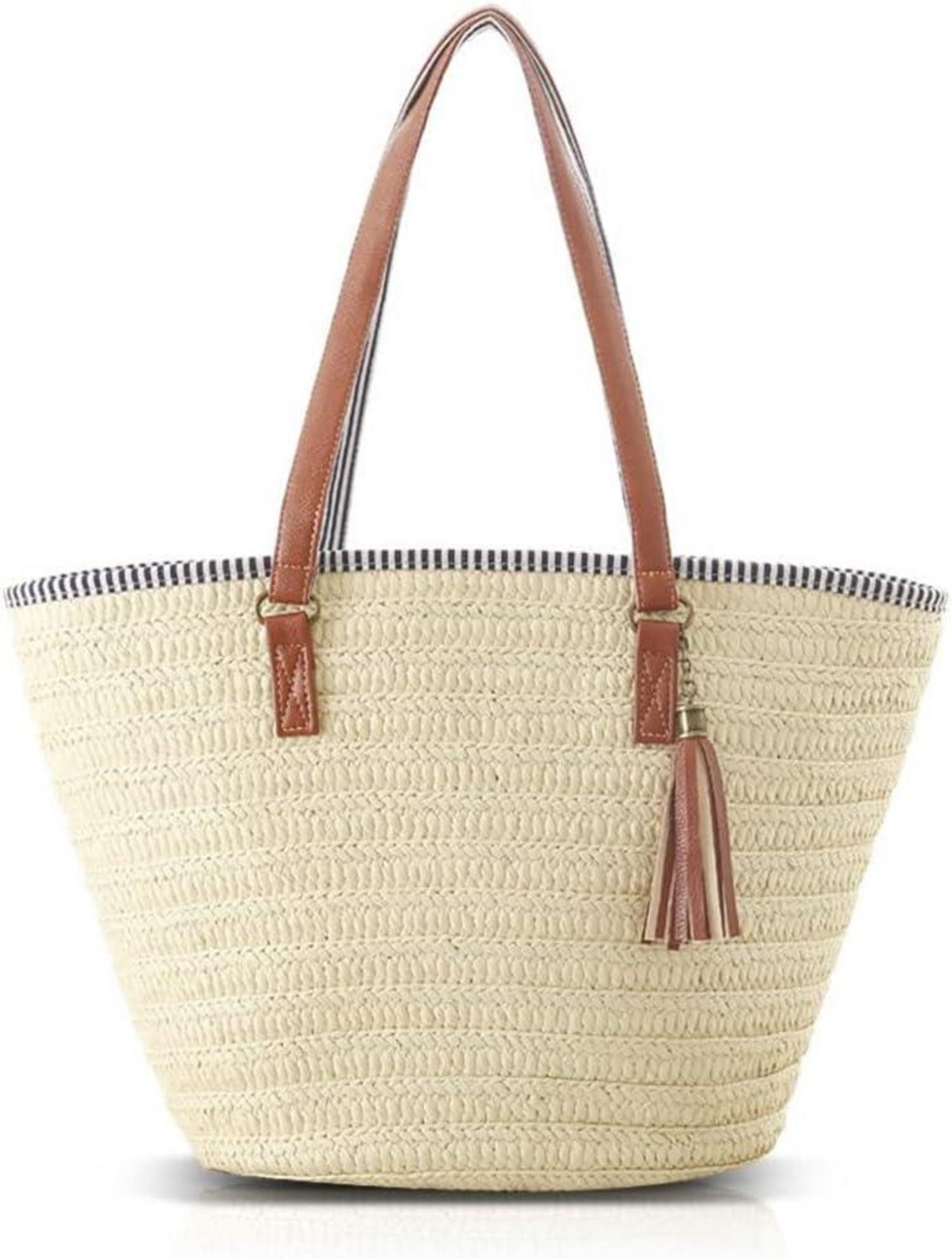 LuxusKollektion Strandtasche Stroh Handtasche Damen Sommer günstig online kaufen