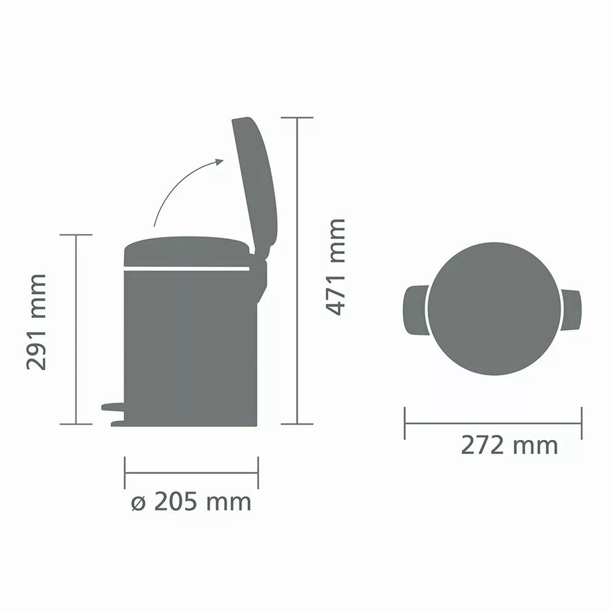 Papierkorb Mit Pedal Brabantia (restauriert C) günstig online kaufen