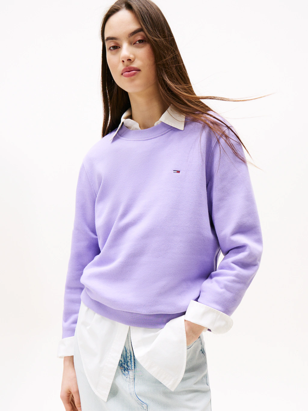 Tommy Jeans Sweatshirt "TJW REG S FLAG CREW", mit Logostickerei günstig online kaufen