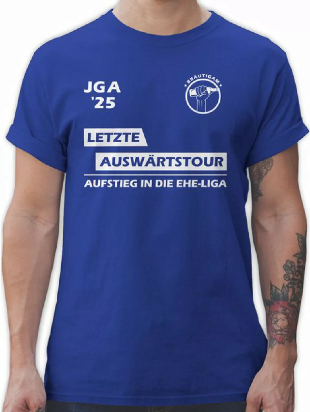 Shirtracer T-Shirt Letzte Auswärtstour - JGA 2025 I Team Bräutigam JGA Männ günstig online kaufen