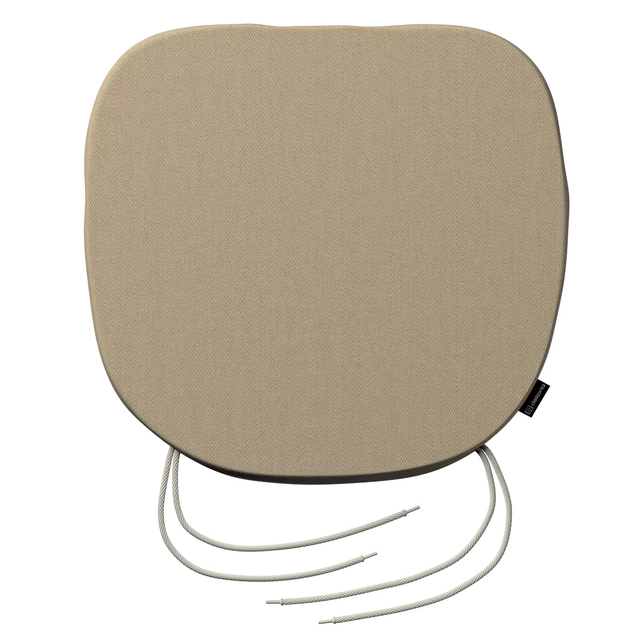 Stuhlkissen Marcus mit Bindeschnur, beige, 40 x 37 x 2,5 cm, Outdoor Oasis günstig online kaufen