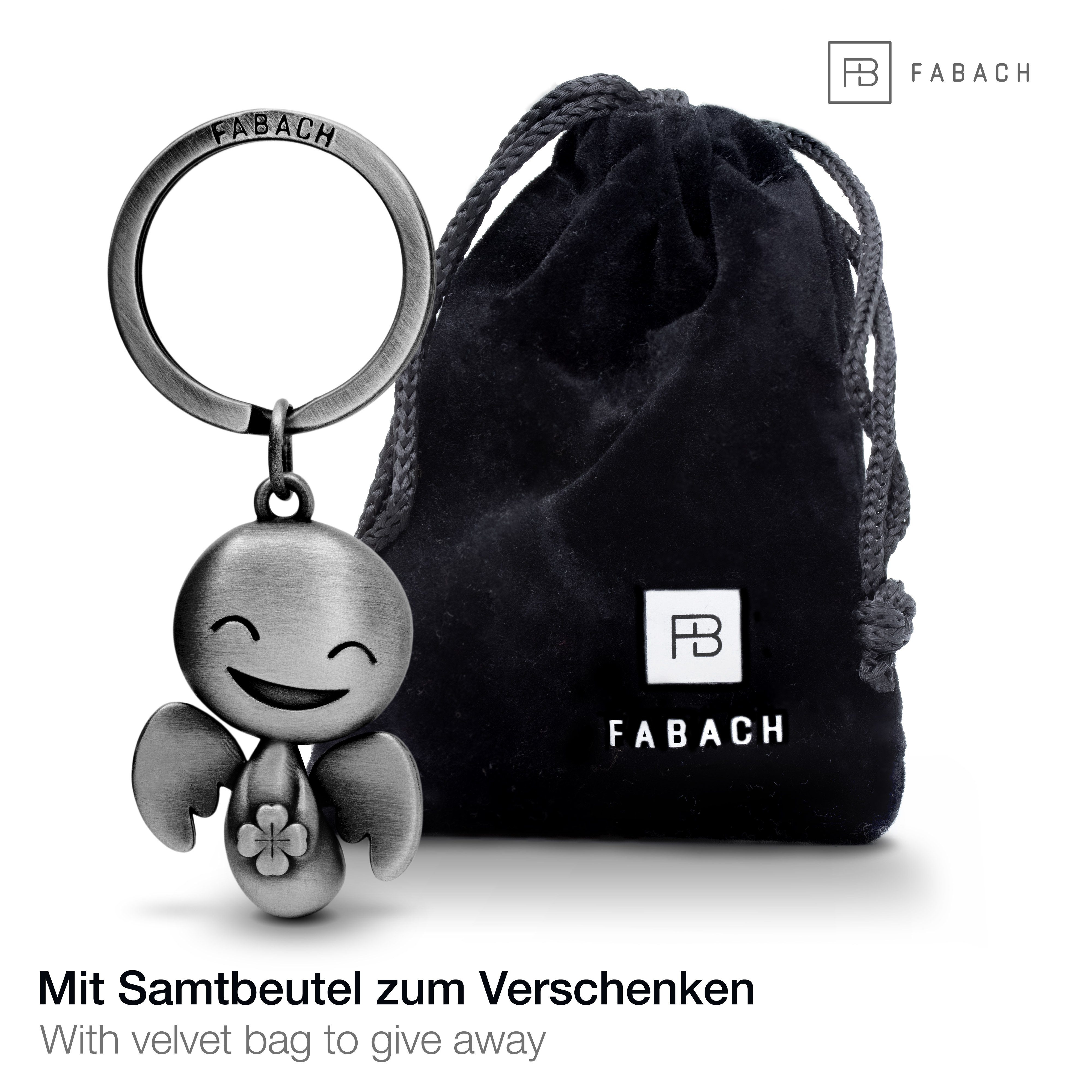 FABACH Schlüsselanhänger Schutzengel "Happy" mit Kleeblatt günstig online kaufen