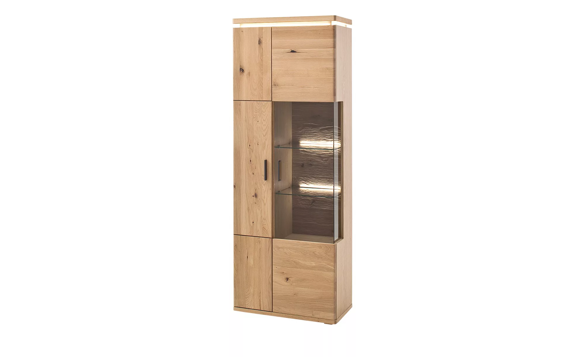 Woodford Kombi-Vitrine  Alone ¦ holzfarben ¦ Maße (cm): B: 75 H: 204 T: 37 günstig online kaufen