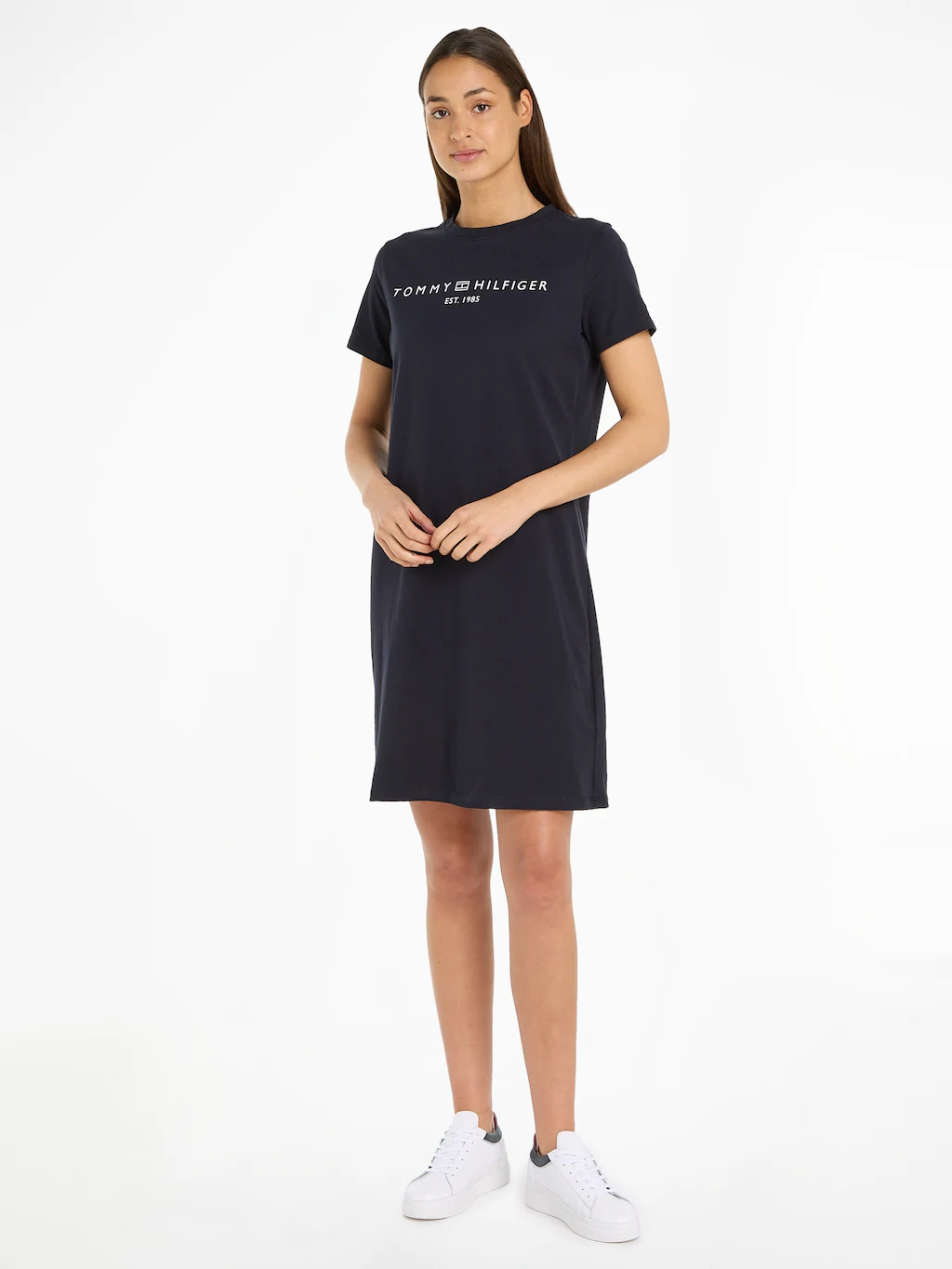 Tommy Hilfiger Shirtkleid "RLX CORP LOGO TSHIRT DRS SS", mit Logoschriftzug günstig online kaufen