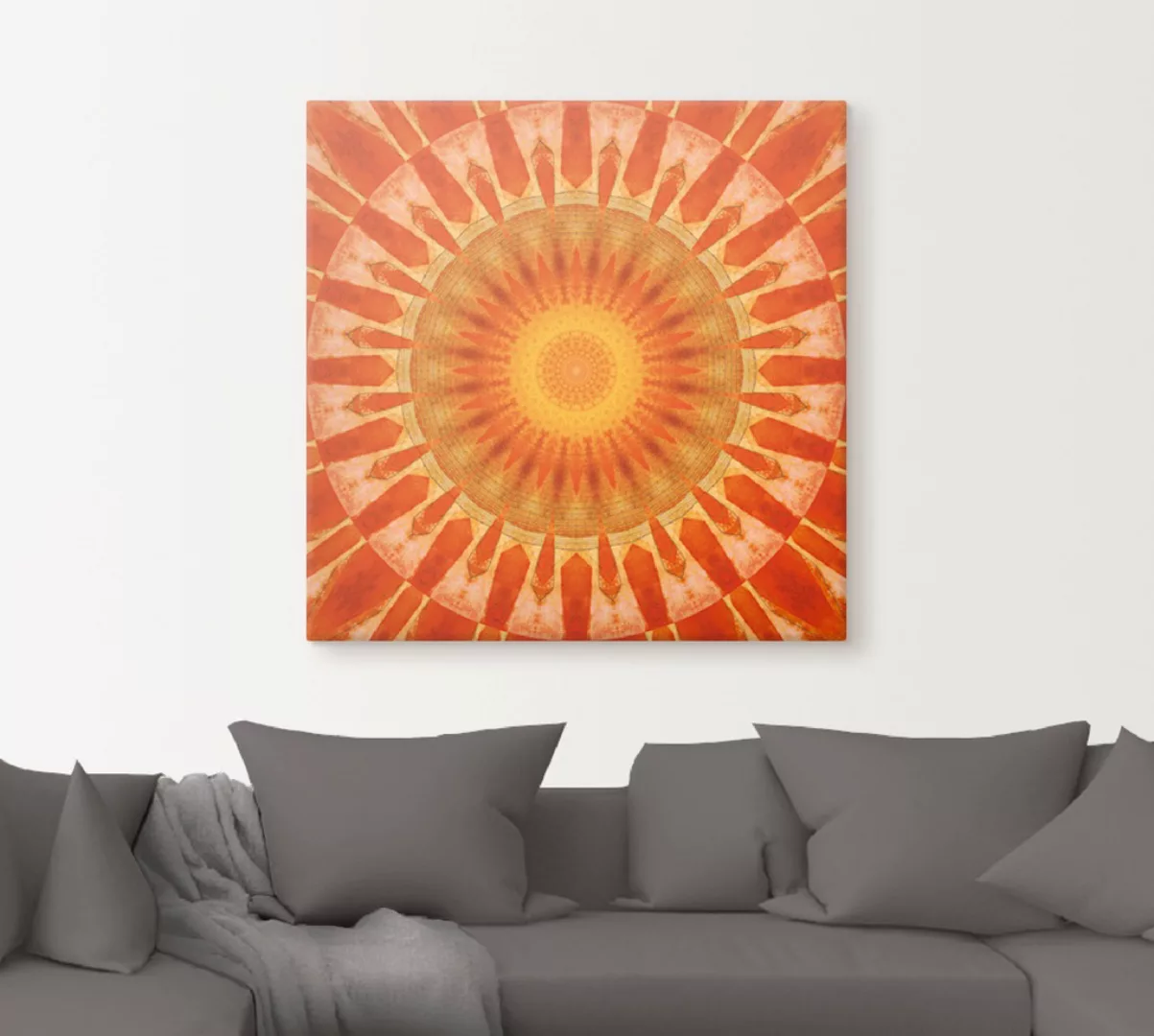 Artland Wandbild »Mandala Sonnenuntergang«, klassische Fantasie, (1 St.), a günstig online kaufen