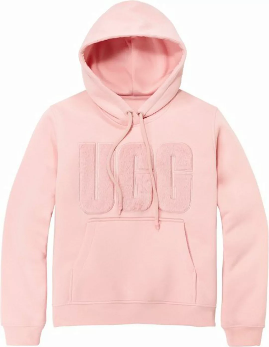 UGG Kapuzensweatshirt W REY FUZZY LOGO HOODIE mit flauschigem Logo günstig online kaufen