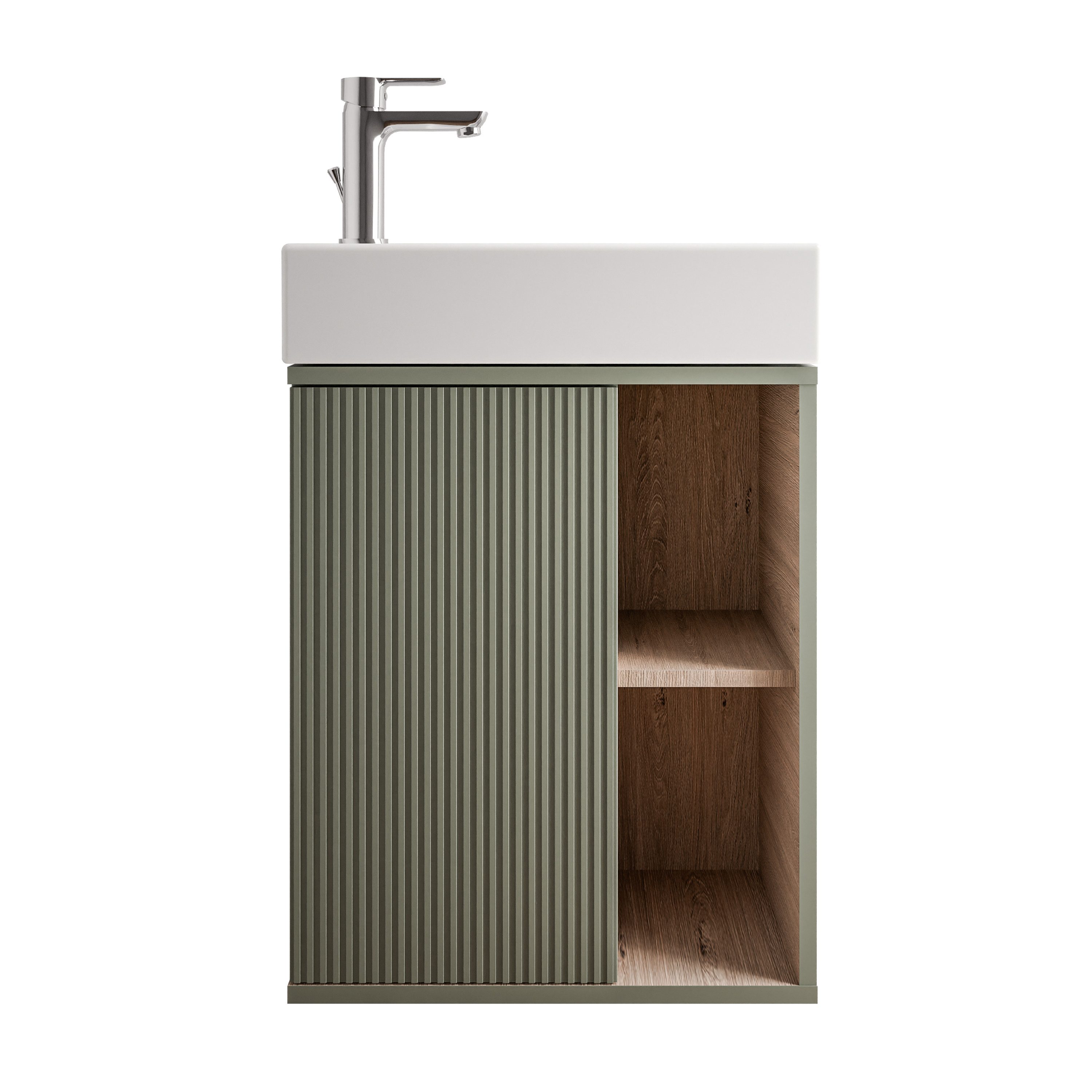 Bernstein Badmöbel-Set BELDIVO, (mit Waschbecken DURAVIT, günstig online kaufen