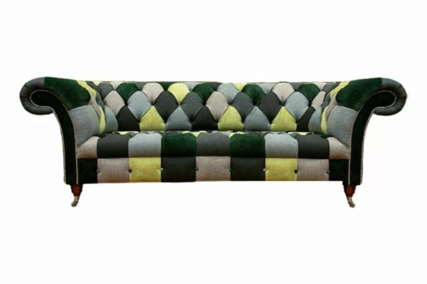 JVmoebel 3-Sitzer Wohnzimmer Chesterfield Sofa Dreisitze Couch Polstermöbel günstig online kaufen