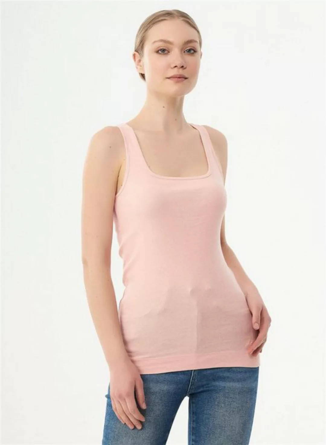 ORGANICATION 2-in-1-Top Women's Tank Top in Powder Pink günstig online kaufen