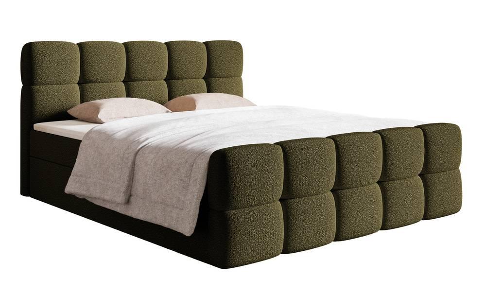 NADUVI Collection | Chloe Boxspringbett Bouclé mit Stauraum 140 x 200cm günstig online kaufen
