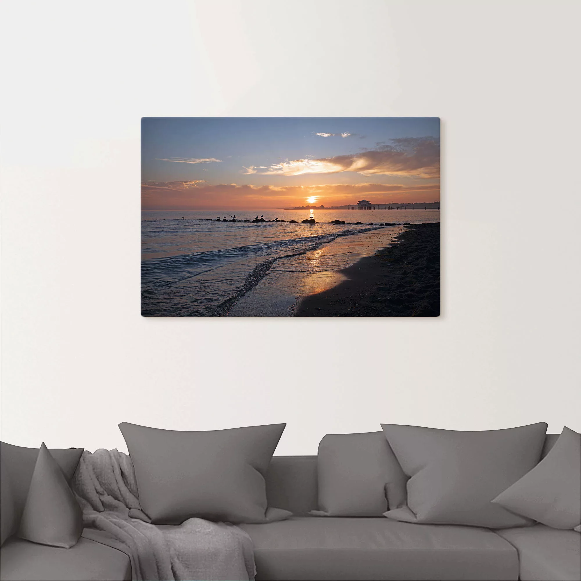 Artland Wandbild »Sonnenaufgang am Ostseestrand«, (1 Stück), in vielen Größ günstig online kaufen