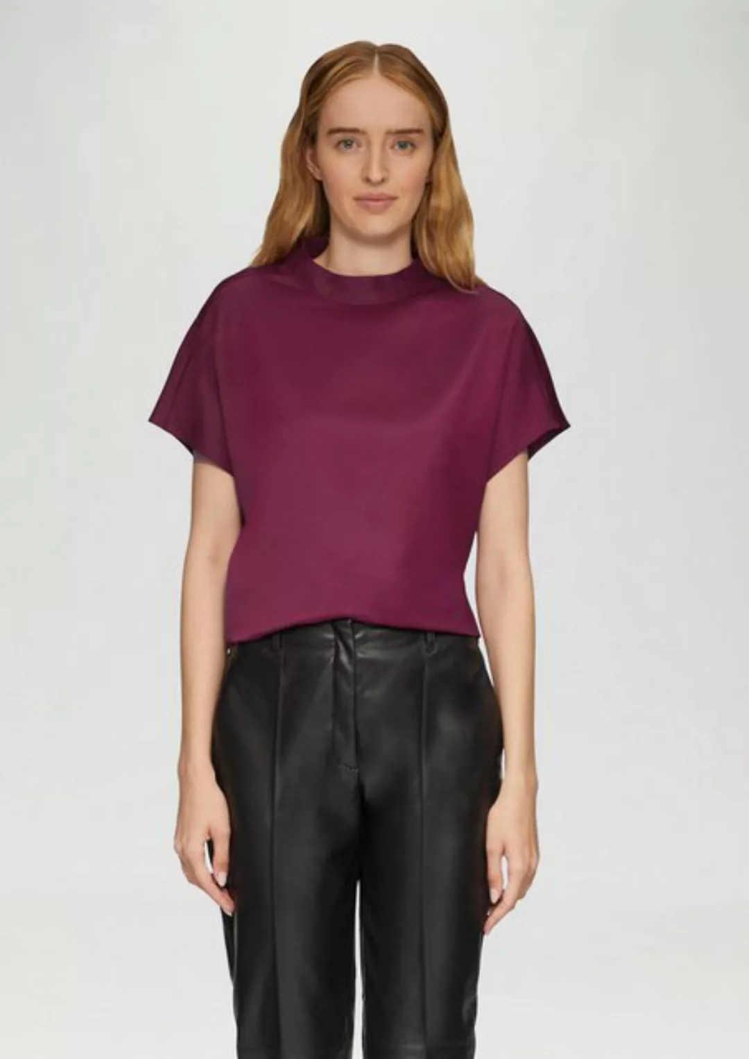 s.Oliver BLACK LABEL Satinbluse mit 1/2 Arm günstig online kaufen