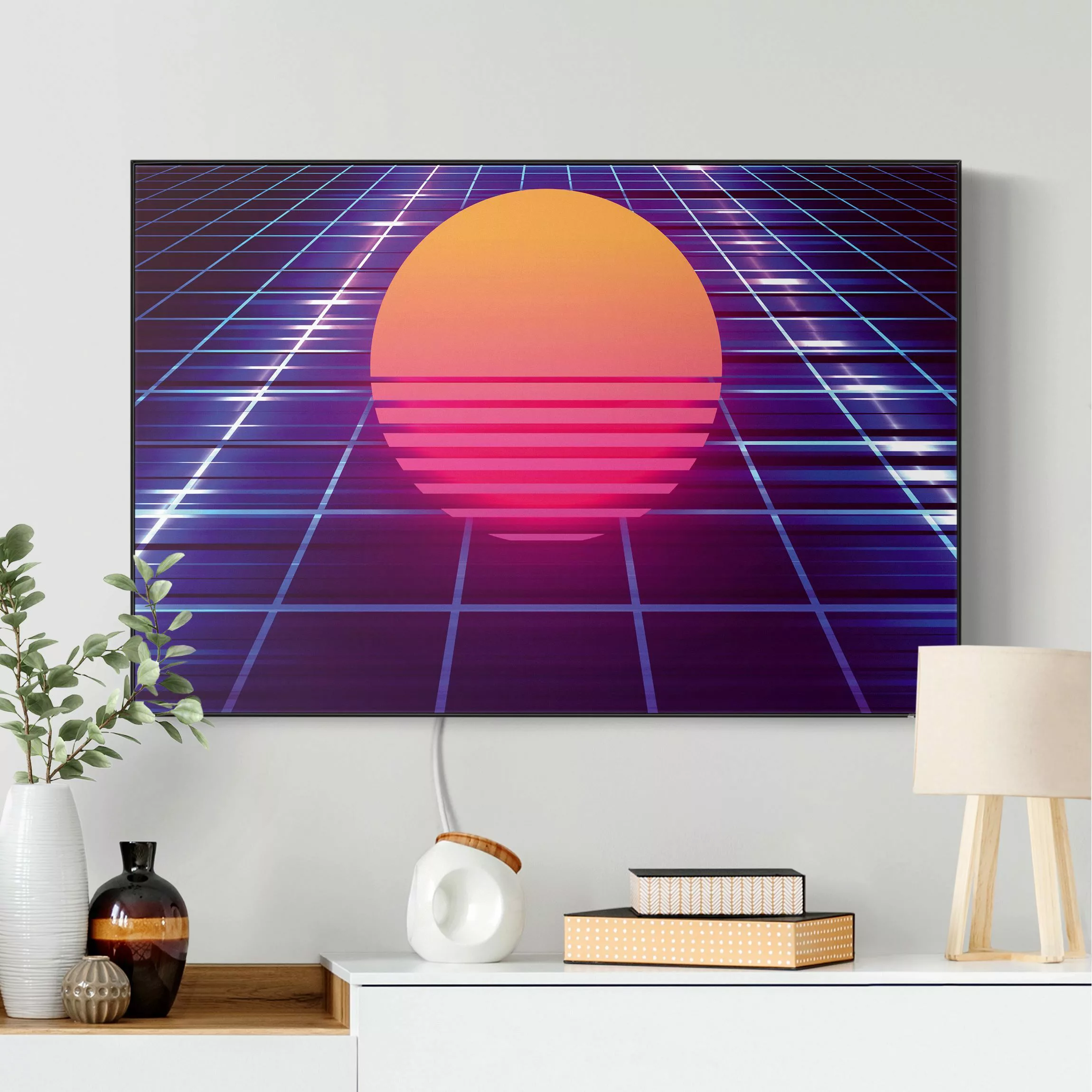 LED-Wechselbild Retro Video mit Kreis günstig online kaufen