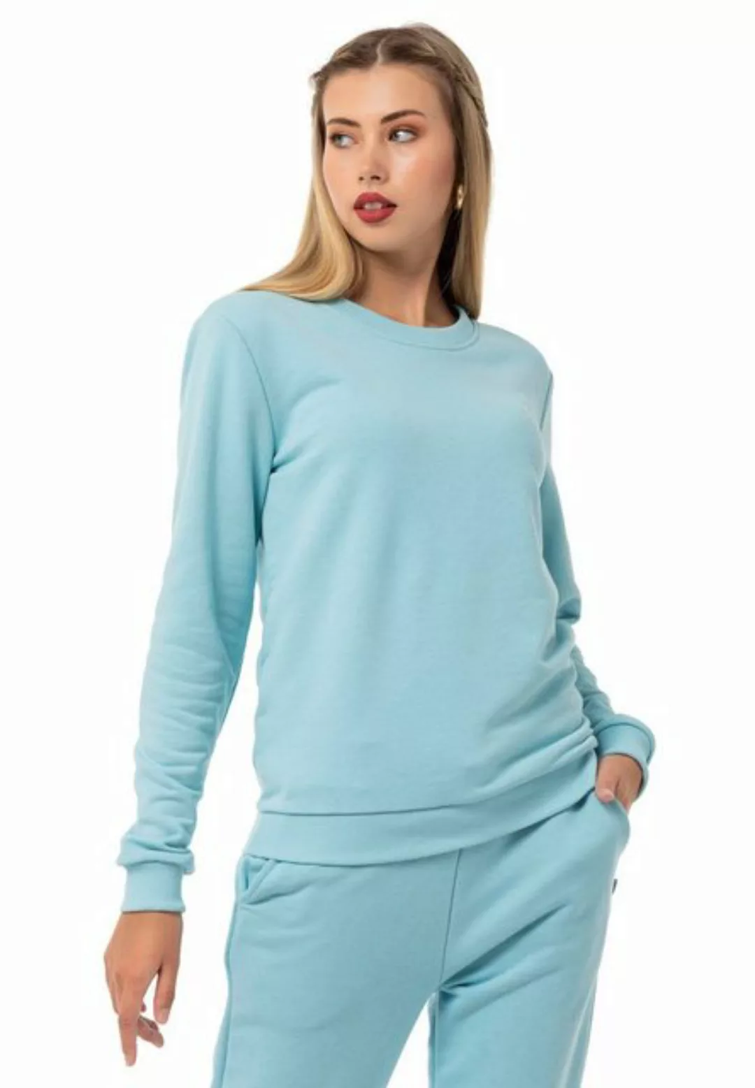 RedBridge Sweatshirt Rundhals Pullover Grau-Melange L Premium Qualität günstig online kaufen