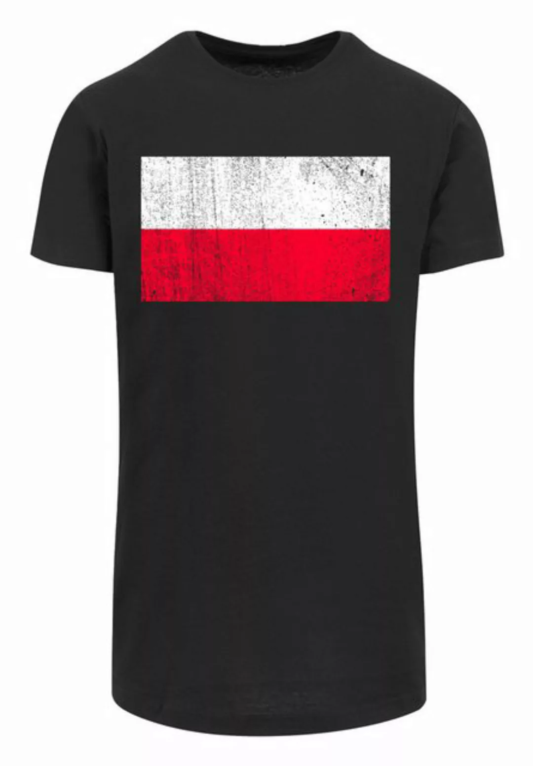 F4NT4STIC T-Shirt Poland Polen Flagge distressed Print günstig online kaufen