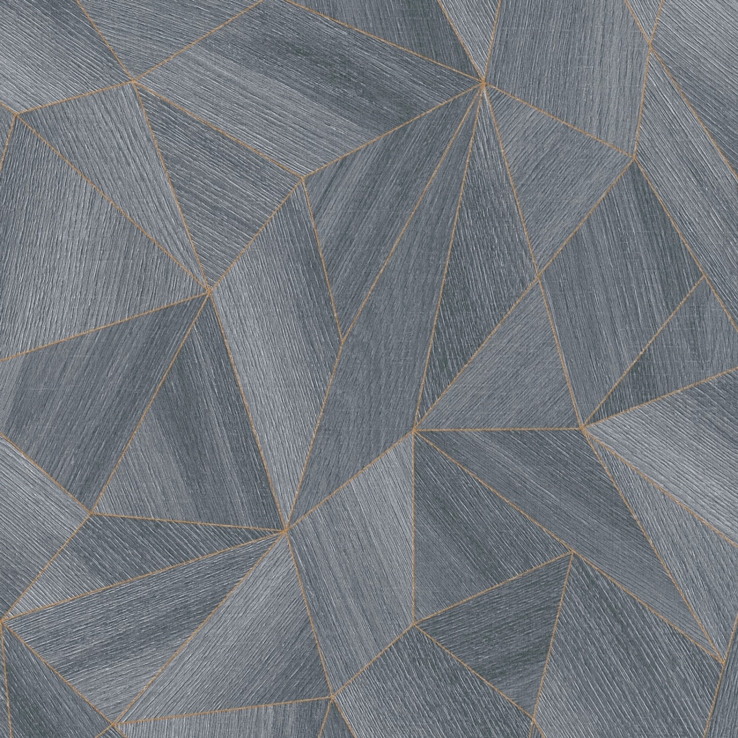 Bricoflor Moderne Tapete in Holzoptik Dreieck Tapete mit Metallic Effekt fü günstig online kaufen