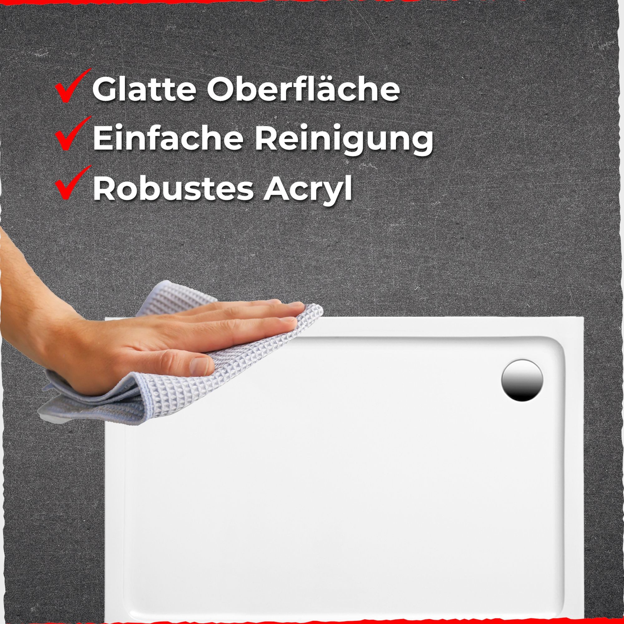 Schulte Duschwanne Adria mit Wannenträger und günstig online kaufen