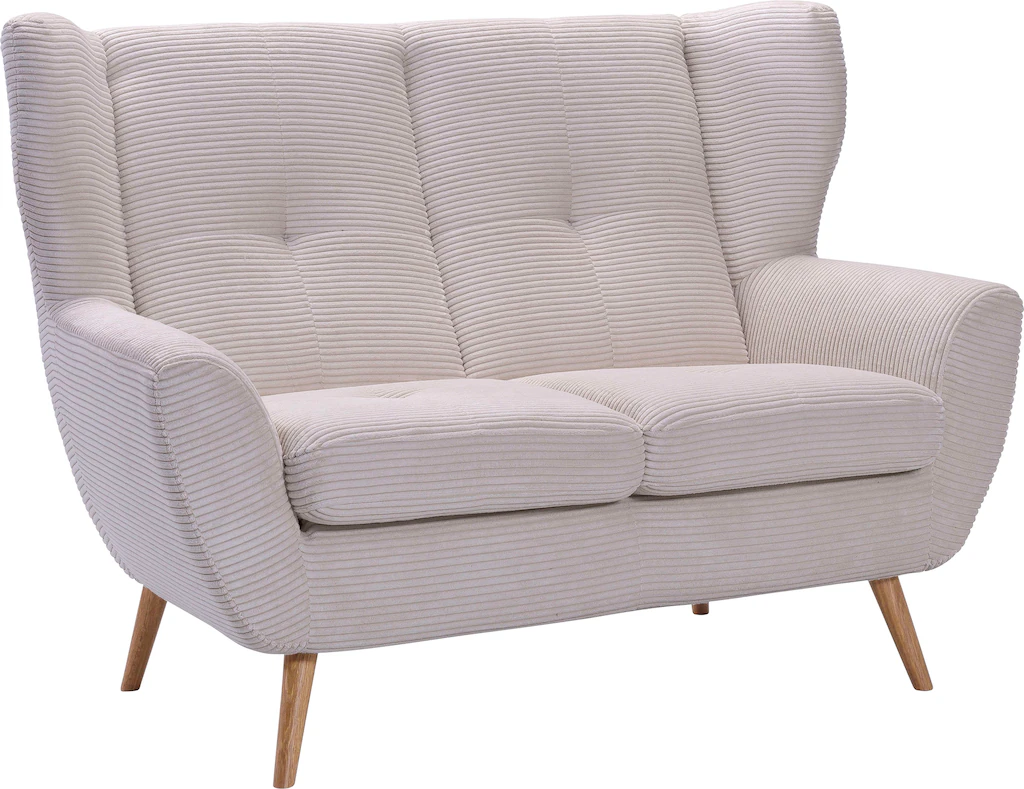 exxpo - sofa fashion 2-Sitzer "ALVESTA, Sofa, Loungesofa", mit Knopfheftung günstig online kaufen