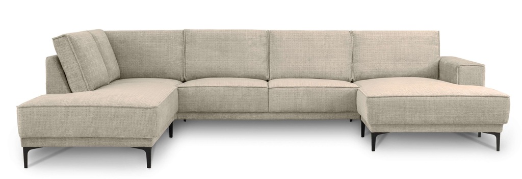Places of Style Wohnlandschaft »XXL Sofa Oland, Struktur, Flachgewebe, Luxu günstig online kaufen
