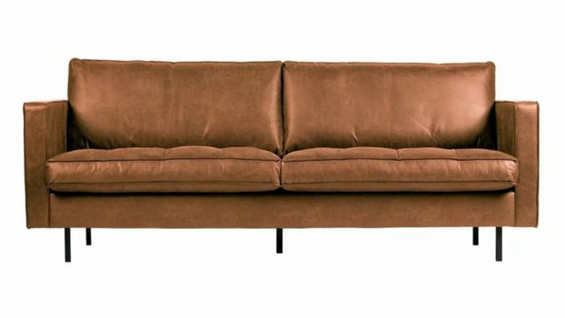 BePureHome Sofa Sofa Rodeo "Classic" 2,5-Sitzer - Leder Cognac, Freistellba günstig online kaufen