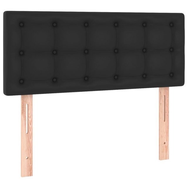 vidaXL Bett, Kopfteil Schwarz 80x5x78/88 cm Kunstleder günstig online kaufen