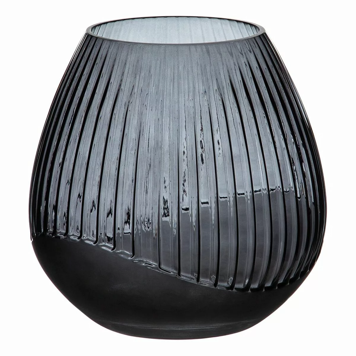 Vase Grau 23 X 23 X 23 Cm Glas günstig online kaufen